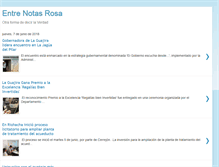 Tablet Screenshot of entrenotasrosa.com